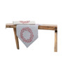 Holly Berry Wreath Embroidered Christmas Table Runner
