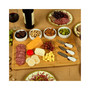 Baxter Bamboo Cheese Board with 4 Bowls and Multifunction Knife