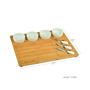 Baxter Bamboo Cheese Board with 4 Bowls and Multifunction Knife