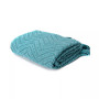 Knit Zig Zag Textured Woven Micro Chenille Throw