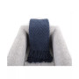 Knit Zig Zag Textured Woven Micro Chenille Throw