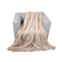 Knit Zig Zag Textured Woven Micro Chenille Throw