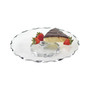 Hand Painted Chiseled Edge 13" Turning Platter