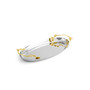 Botanical Leaf Gold Large Oval Tray, Created for Macy's