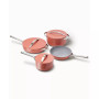 Aluminum Non-Toxic Ceramic Non-Stick 7 Piece Cookware Set