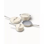Aluminum Non-Toxic Ceramic Non-Stick 7 Piece Cookware Set