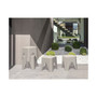 Mallorca Stackable Rattan Top Side Table, set of 2