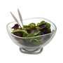 Braid Glass Salad Bowl & Servers