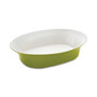 Round & Square Oval Green Serving Bowl