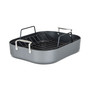 Hard Anodized Aluminum Nonstick Roaster with Rack & BONUS Carving Set