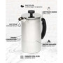 Stainless Steel 10.91" Lexington French Press Coffee Tea Maker