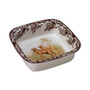 Woodland Dog Square Dish