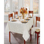 Elegant Woven Leaves Jacquard Damask Tablecloth, 52"x70"