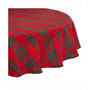 Design Import Holiday Plaid Tablecloth 70" Round