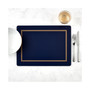 Classic Midnight Blue Placemats, Set of 4