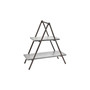 Grey Wash Wood & Metal Two Tier Server