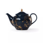 Sprig & Vine 32 Oz. Porcelain Teapot with gold tone accent