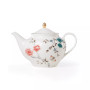Sprig & Vine 32 Oz. Porcelain Teapot with gold tone accent