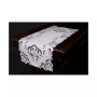 Garden Trellis Embroidered Cutwork Table Runner, 15" x 34"