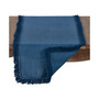 Stonewashed Linen Table Runner with Fringed Design