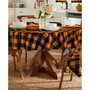 Farmhouse Living Fall Buffalo Check Tablecloth, 70" Round