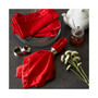 Design Import Velvet Trimmed Napkin, Set of 4