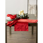 Design Import Velvet Trimmed Napkin, Set of 4