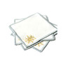 Gold Tone Stars Cocktail Napkins, Set of 4