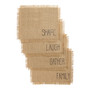 Farmhouse Living Sentiments Burlap Placemats - Set of 4