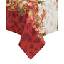 Swaying Leaves Bordered Fall Tablecloth, 52"x52"
