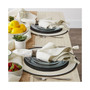 Design Import Variegated Stripe with Tassel Napkin, Set of 6