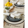 Design Import Variegated Stripe with Tassel Napkin, Set of 6