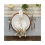 Design Import Variegated Stripe with Tassel Napkin, Set of 6
