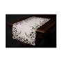 Lavender Lace Embroidered Cutwork Table Runner, 15" x 53"