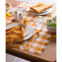 Pumpkin Spice Heavyweight Check Fringed Placemat Set of 6