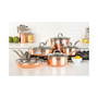 3-Ply Hammered Copper Clad 10-Pc. Cookware Set