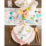 Easter Folk Garden Embellished Table Runner