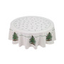 Christmas Tree Ivory 70" Round Tablecloth
