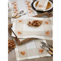 Autumn Design Poly and Linen Blend Runner