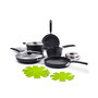 Levels 11-Pc. Stackable Ceramic Nonstick Cookware Set