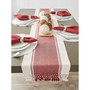 Barn Dobby Stripe Table Runner, 13" x 108"