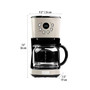 Dorset Modern 12-Cup Programmable Coffee Maker with Strength Control and Timer -75028