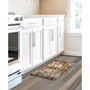 Vintage-Like Petals Kitchen Mat, 20" x 30"