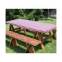 Violet Deluxe Checkered Gingham Pattern Tablecloth