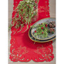 Embroidered Angel Cherub Design Christmas Table Runner