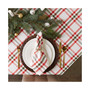 Kitchen and Table Top Jolly Tree Collection Napkin Set, Nutcracker Plaid, Set of 6
