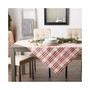 Kitchen and Table Top Jolly Tree Collection Tablecloth, Nutcracker Plaid, 60" x 104"