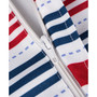 Patriotic Stripe Outdoor Tablecloth with Zipper 60" x 120"