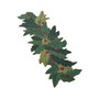 Christmas Beaded Holly Design Table Runner