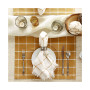Design Import Check Fringed Napkin, Set of 6